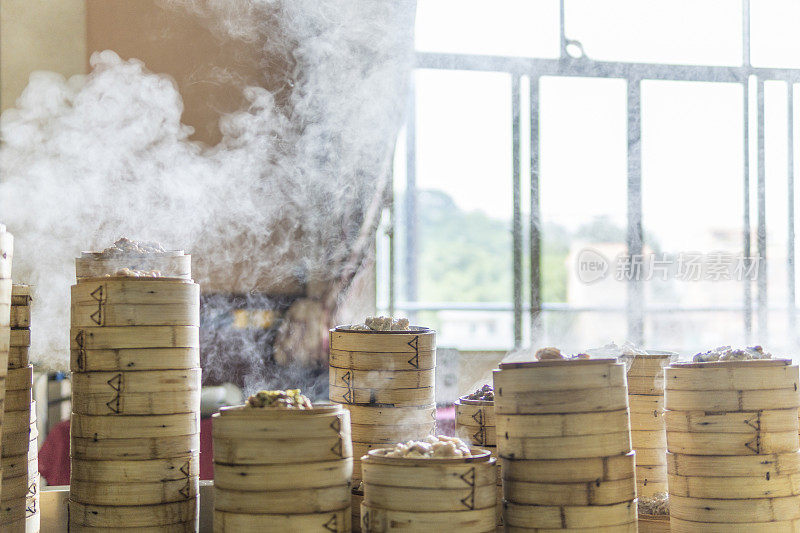 广东dum sum餐厅的特写